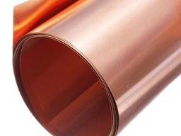 Бронзовая фольга Толщ. : 0,01-0,5 мм, Шир: 30-260 мм, Марка: БрКМц3-1; БрОФ6.5-0.15