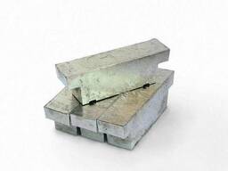 Чушка оловянная, крупка Разм. : 0; 25; 10х70х400, Марка: О1пч; О1; ОВЧ000, ГОСТ 860-75