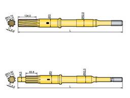 Хвостовик аналог Atlas Copco COP 1240EX, COP 1338EX