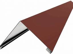 Конек кровельный 110х110; 150х150; 190х190 мм, Дл. : 1,25-3 м, Вид: фигурный; острый