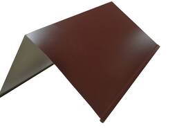 Конек кровельный полукруглый металлический, Размеры: 110х110; 150х150; 190х190 мм в Баку