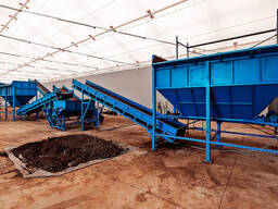 Линия по смешиванию, подготовке и производству почвогрунта, компоста, торфа