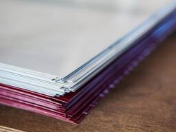 Лист с полимерным покрытием s= 0,12-4 мм, Раскрой: 1.25хL; 1.25хрулон; 1.25х6…