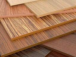 МДФ s= 3-38 мм, Раскрой: 2.8х2.07; 2.07х2.8; 2.07х1.65. .. , Поверхность: ламинированная;