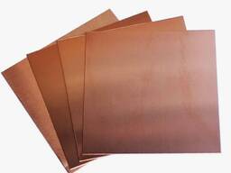 Медный лист s= 0,03-200 мм, Раскрой: 0.6х1.5; 1х2; 0.5х0.6…, Марка: М1м; М1т; М1…, Стандар