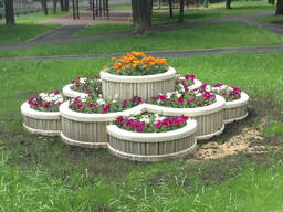 Названия цветочных клумб: цветочный горшок «Гран-при», поддон для горшков