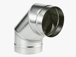 Отвод воздуховода 90 круглый, D= 80-1250 мм, s= 0,5-5 мм, L= 0,027-1,25 м в Баку