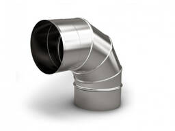 Отводы дымохода нержавеющие Диам. : 110-450 мм, Толщ. : 0,5-1 мм, Марка стали: AISI 430