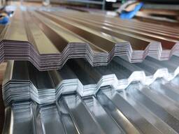 Paslanmayan poladdan büzməli təbəqə. Oluk dərəcəsi: C8…, Qalınlıq: 0,35-2,5 mm