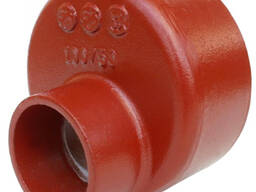 Переход чугунный Диам.1: 20-1200 мм, Диам.2:_отросток 15-900 мм, Тип: ХР; ХРГ; ХФ; ХРФ