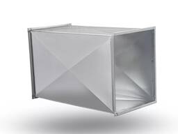 Прямоугольный воздуховод B= 60-2400 мм, H= 10-1600 мм, s= 0,45-10 мм, L= 0,45-2,5 м, Матер