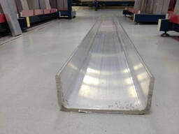 Швеллер алюминиевый Марка: АД31Т1; АМг6; АД31…, s= 1-15 мм, 50, Размер1: 4,6-250 мм, Разме