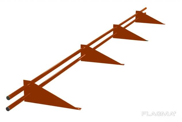 Снегозадержатели трубчатые; однотрубчатые; уголковые Дл. : 1-3 м, стальные, оцинкованные