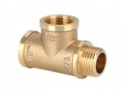 Тройник латунный D1= 8-63 мм, D2= 10-63 мм, D3= 10-63 мм, Способ присоед. : пресс…