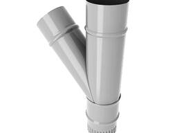 Тройник водосточный медный; ПВХ; оцинкованный стальной, ДУ 80—220