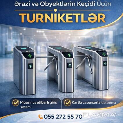 Turniketlərin satışı və quraşdırılması 055 272 55 70