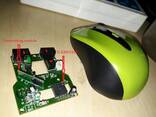 Wireless mouse RF transmitter and receiver