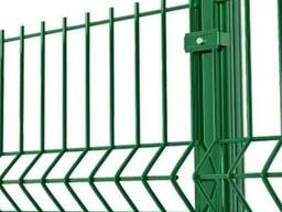 Забор металлический 1500—2000 мм, из евроштакетника; из профнастила