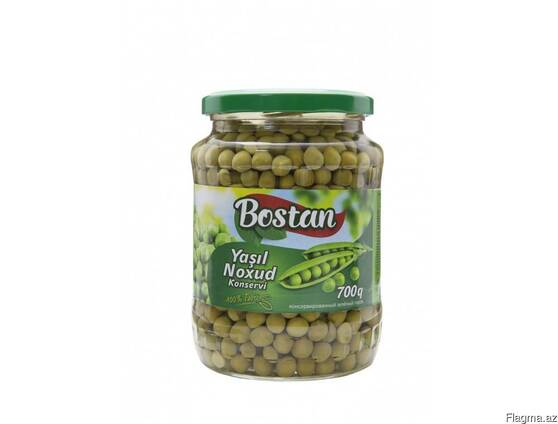 Зеленый горох "Bostan" 690 гр